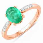 Timeless Modern Oval Cut Diamond Accent Ring