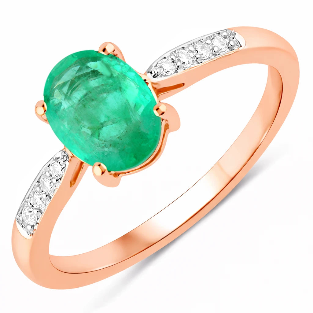 Timeless Modern Oval Cut Diamond Accent Ring