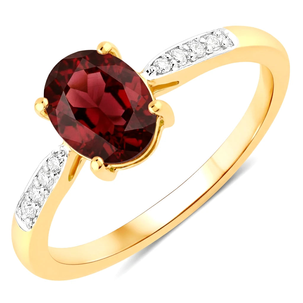 Timeless Modern Oval Cut Diamond Accent Ring