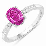 Timeless Modern Oval Cut Diamond Accent Ring