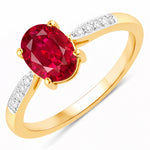 Timeless Modern Oval Cut Diamond Accent Ring
