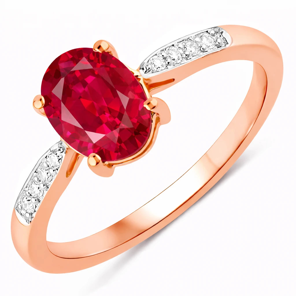 Timeless Modern Oval Cut Diamond Accent Ring