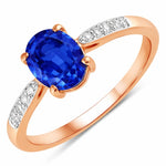 Timeless Modern Oval Cut Diamond Accent Ring