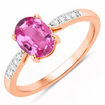 Timeless Modern Oval Cut Diamond Accent Ring