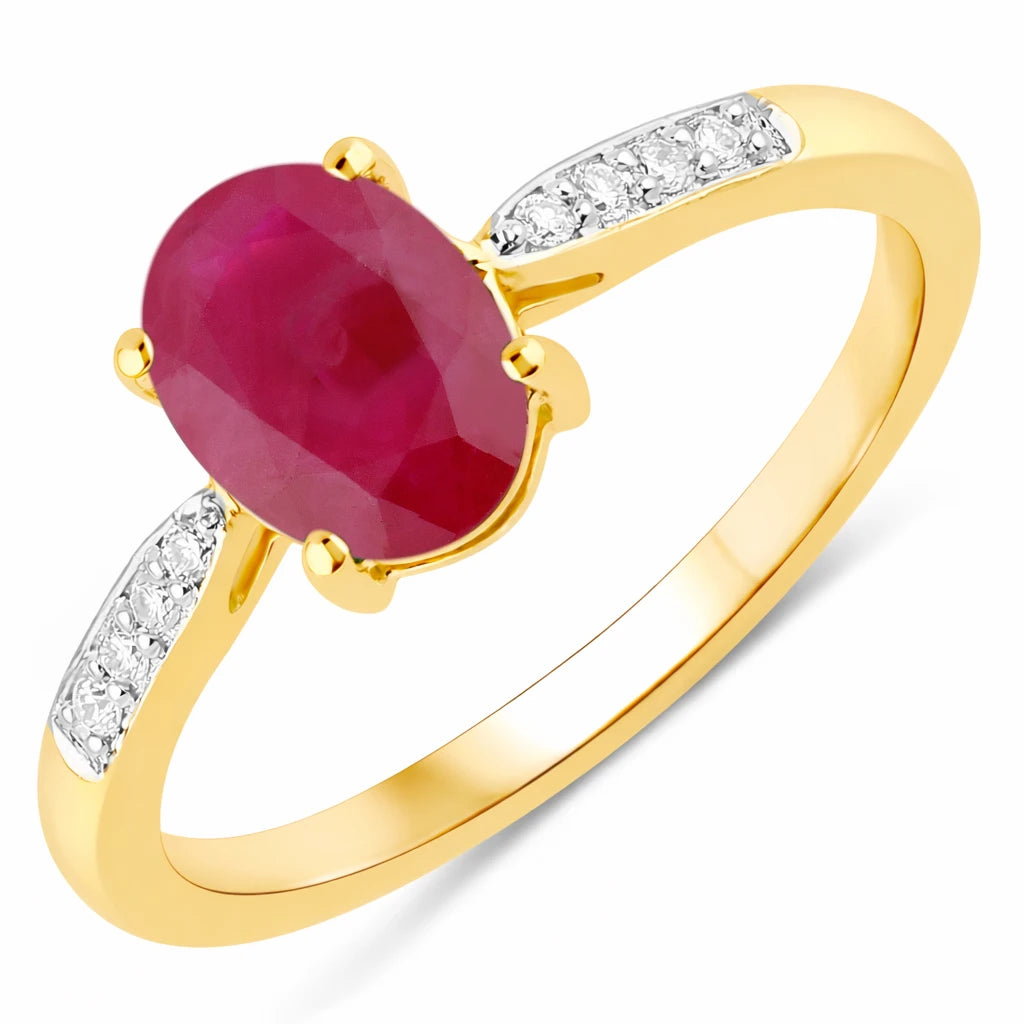 Timeless Modern Oval Cut Diamond Accent Ring