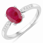 Timeless Modern Oval Cut Diamond Accent Ring