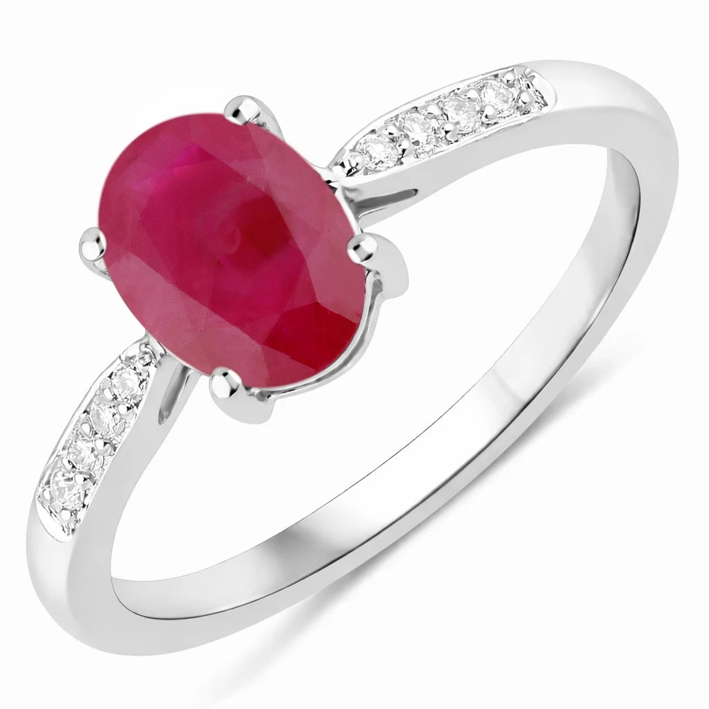 Timeless Modern Oval Cut Diamond Accent Ring