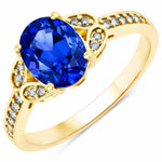 Vintage style floral Oval Cut Diamond Accent Ring