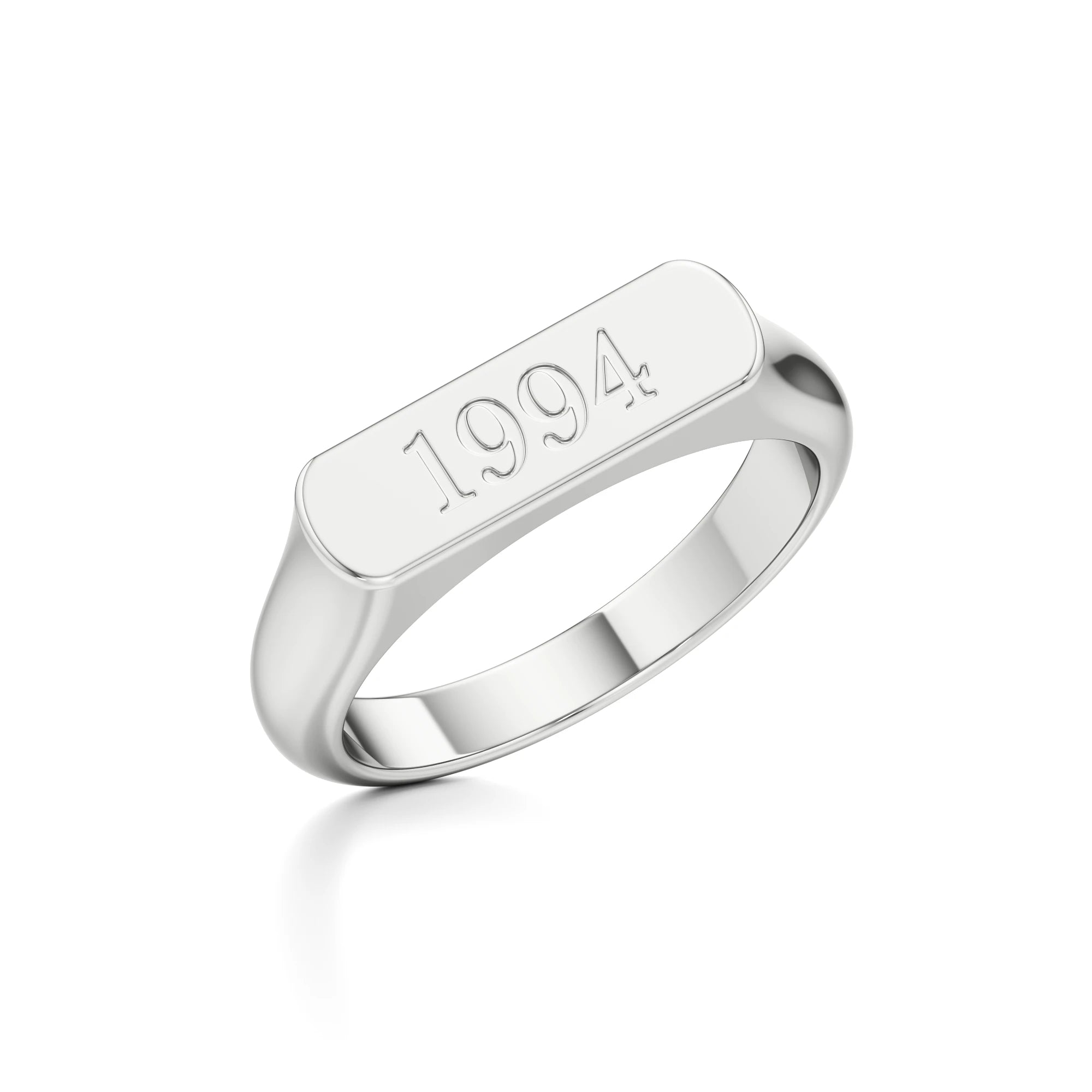Dainty Year Signet Ring
