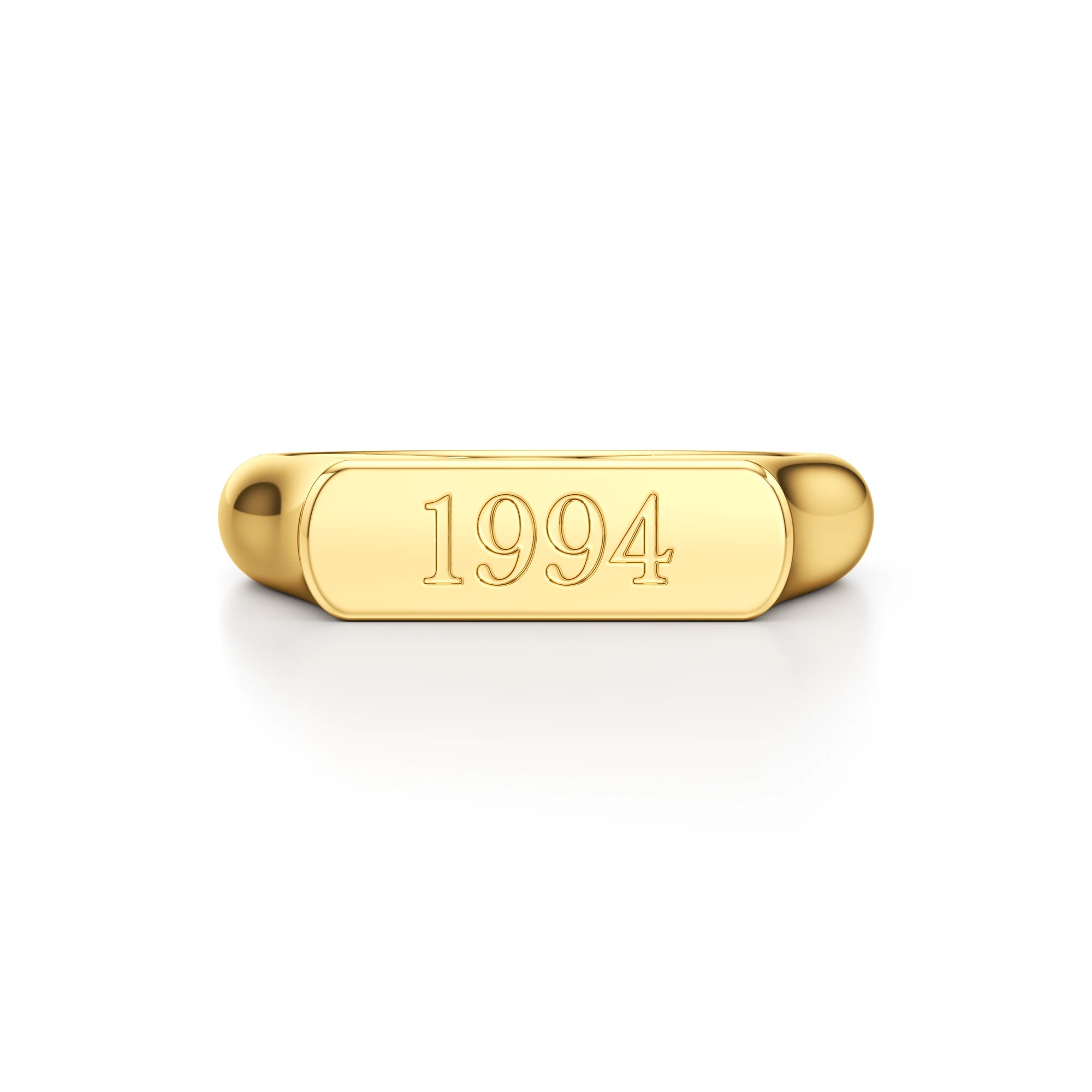 Dainty Year Signet Ring