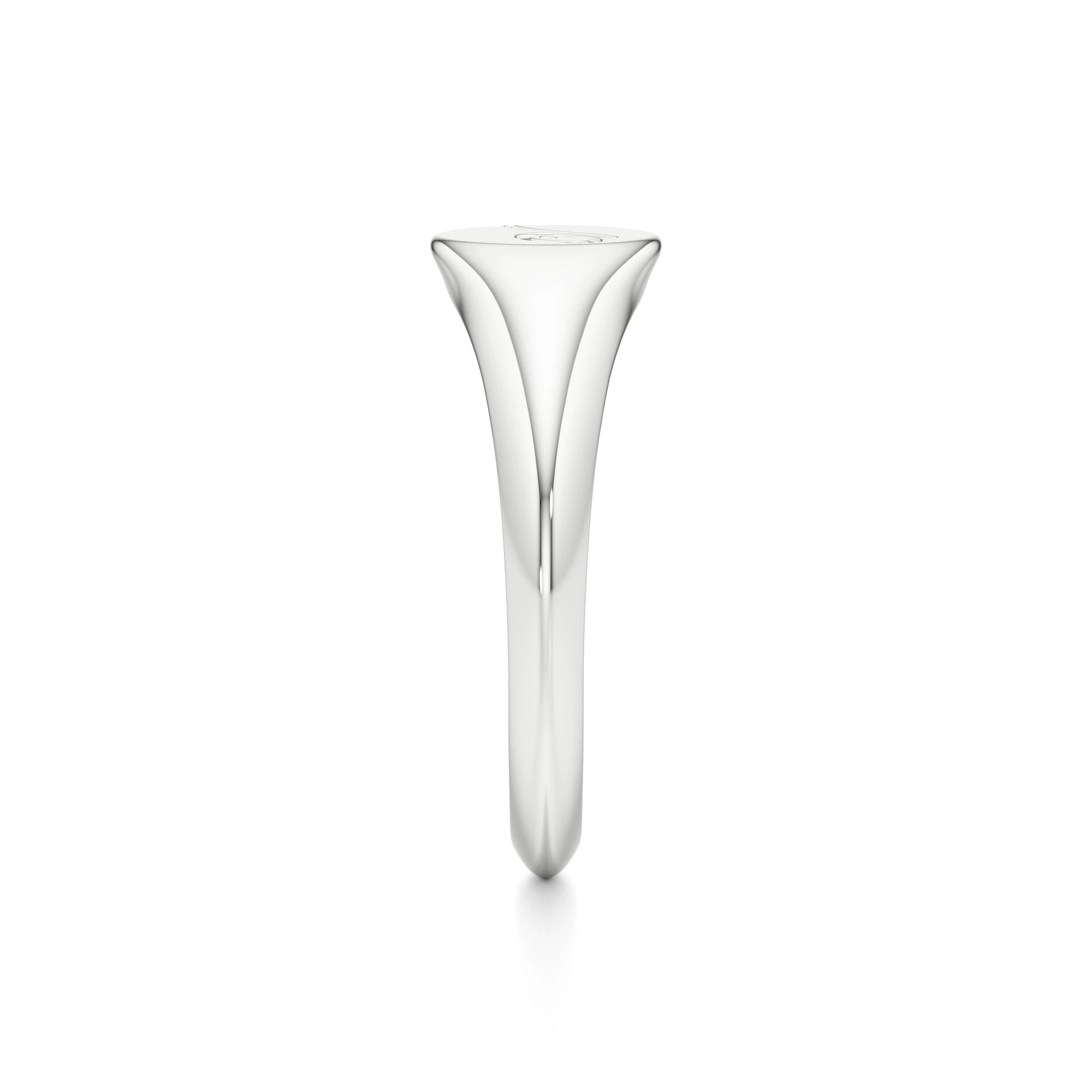 Dainty Letter Signet Ring