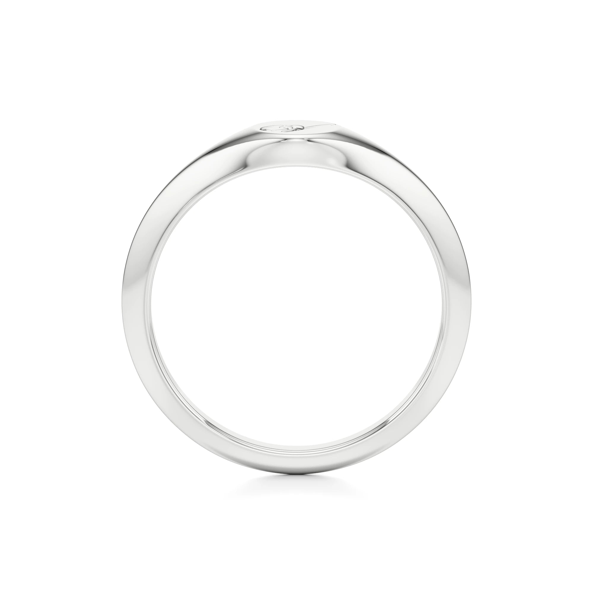 Dainty Letter Signet Ring