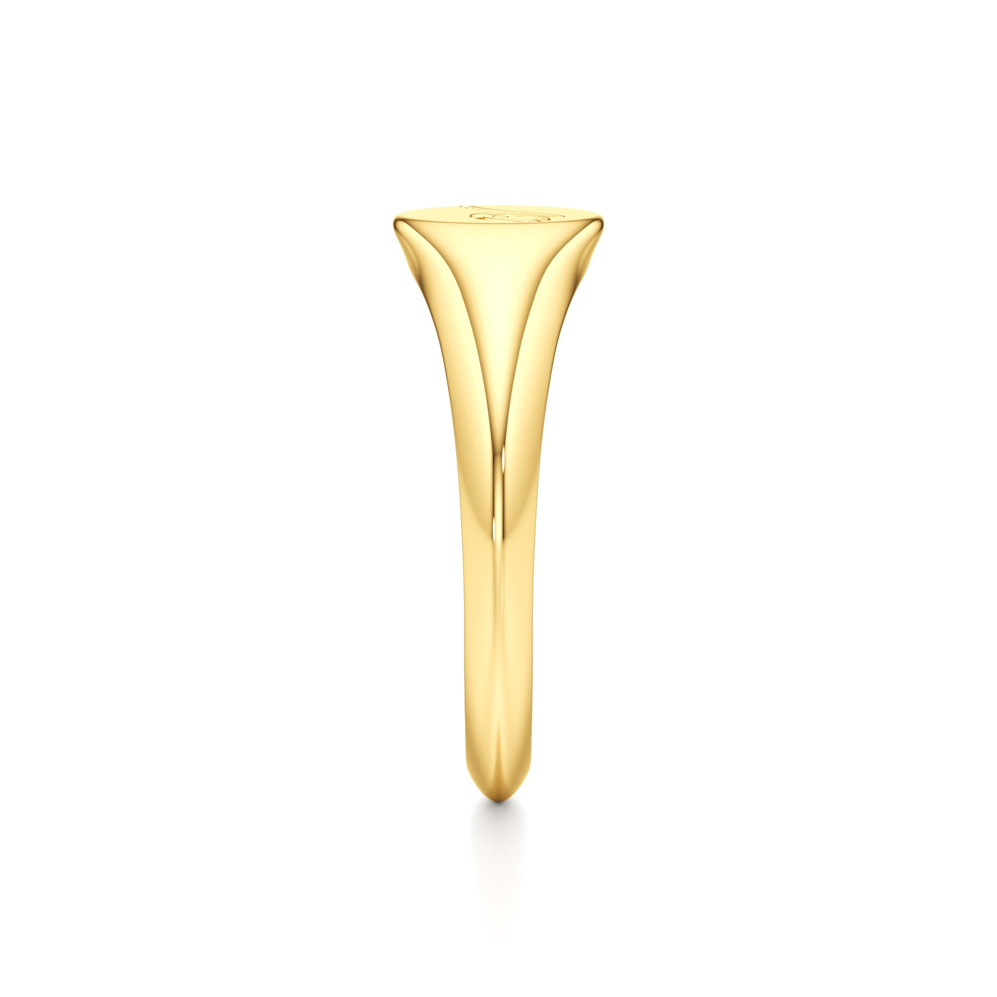 Dainty Letter Signet Ring