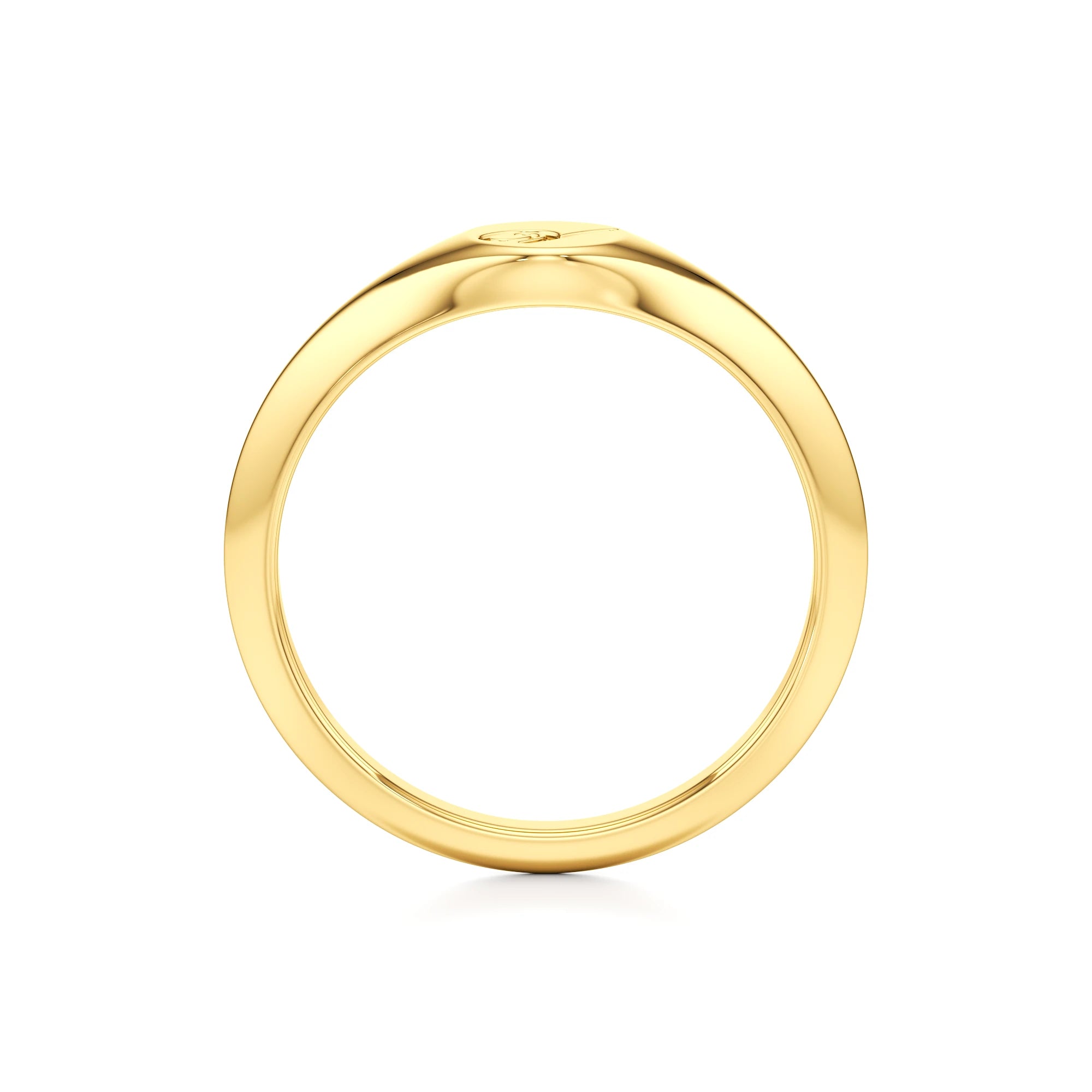 Dainty Letter Signet Ring