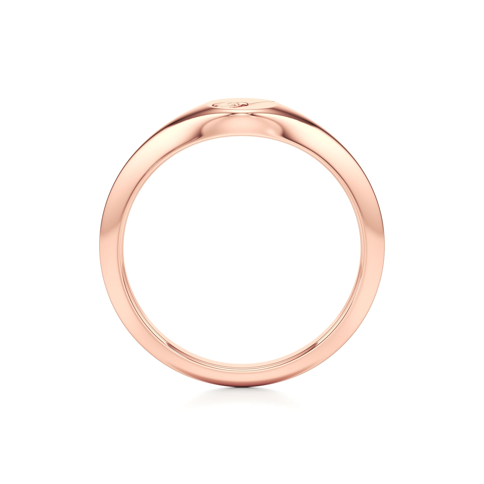 Dainty Letter Signet Ring