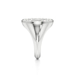 Vintage Inspired Initial Signet Ring with Diamond Accents