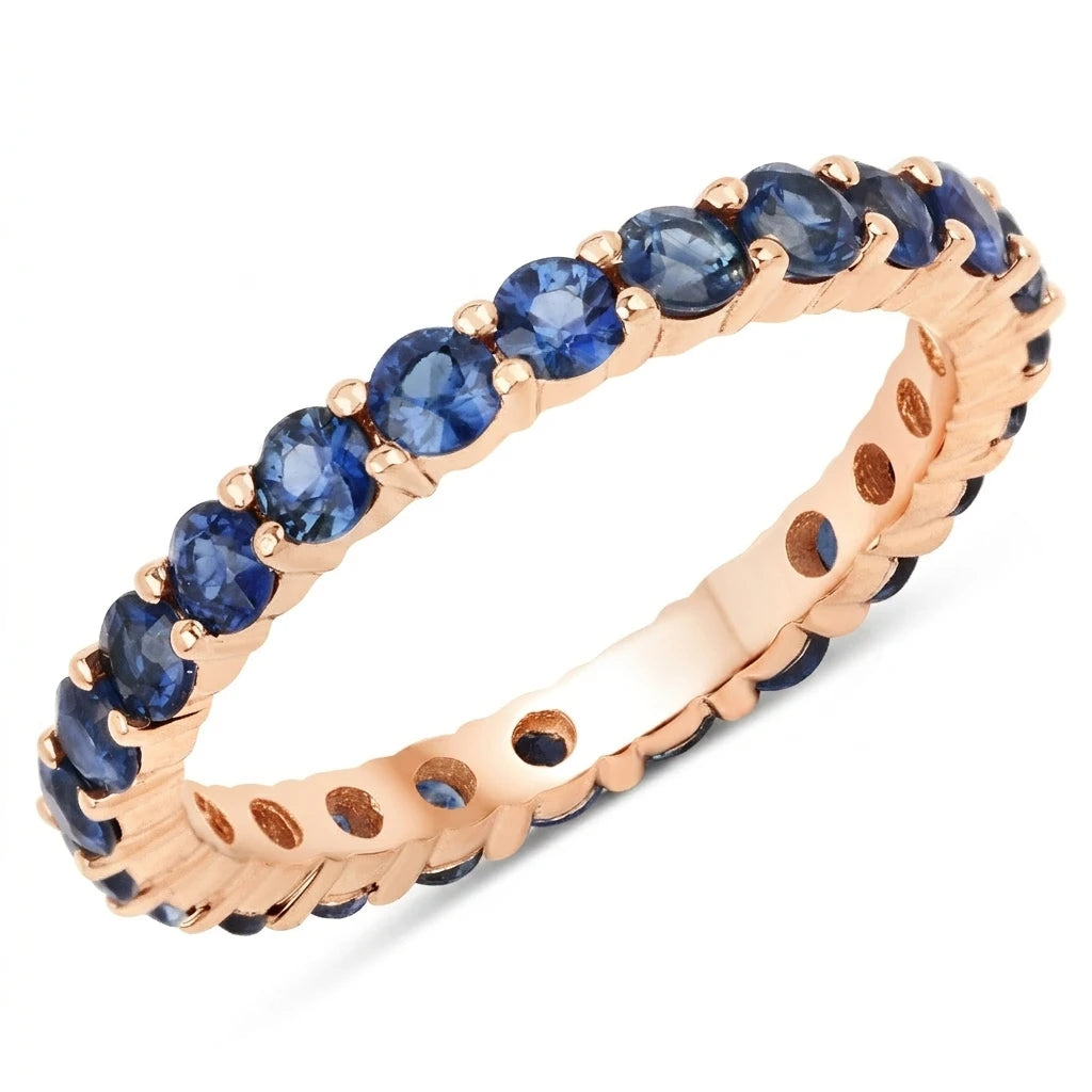 Round Cut Eternity B Ring